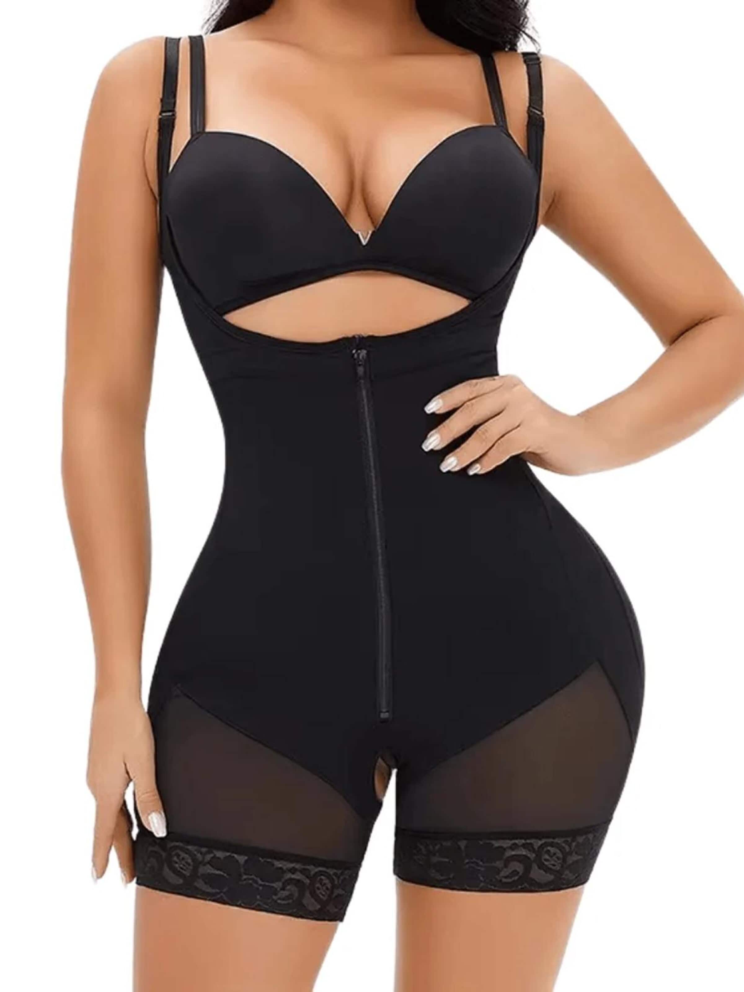 Body modelant 'Corrigerende Bodysuit met haakjes en rits' Shapetape en noir