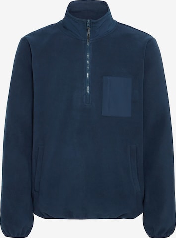 BLEND - Chaqueta de entretiempo ' BHBROOKS Sweatshirt halfzipp ' en azul: frente