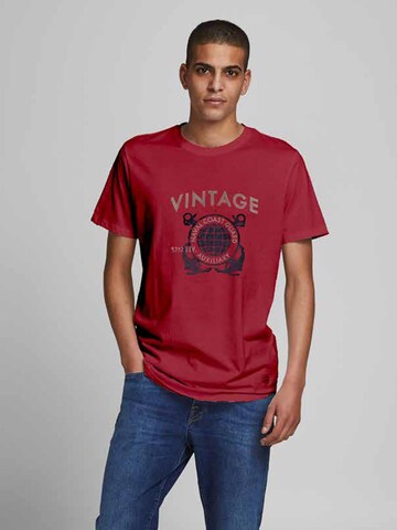 JACK & JONES Shirt 'Sailor' in Red: front