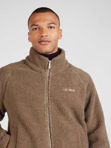 Les Deux Fleece Jacket 'Ren' in Brown