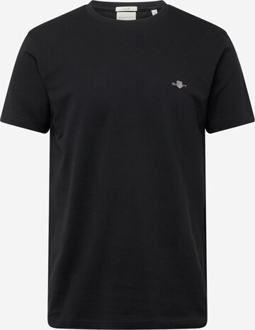 T-Shirt GANT en noir : devant