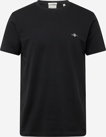 GANT - Camiseta en negro: frente