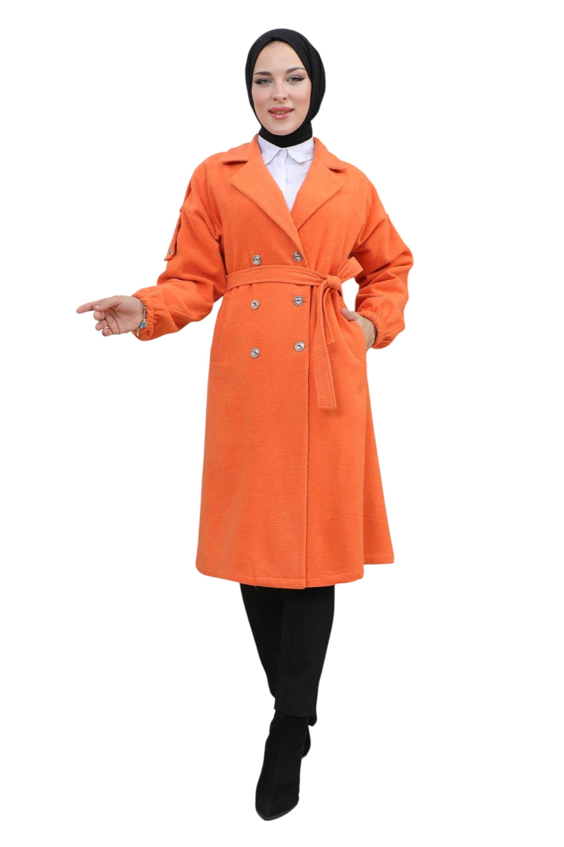 MODAMIHRAM Between-seasons coat in Orange