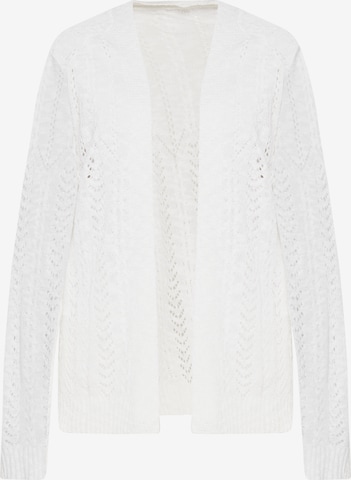 Cardigan Sidona en blanc : devant