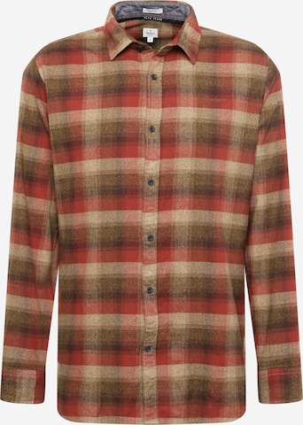 Pepe Jeans Regular fit Button Up Shirt 'FERNHURST' in Red: front