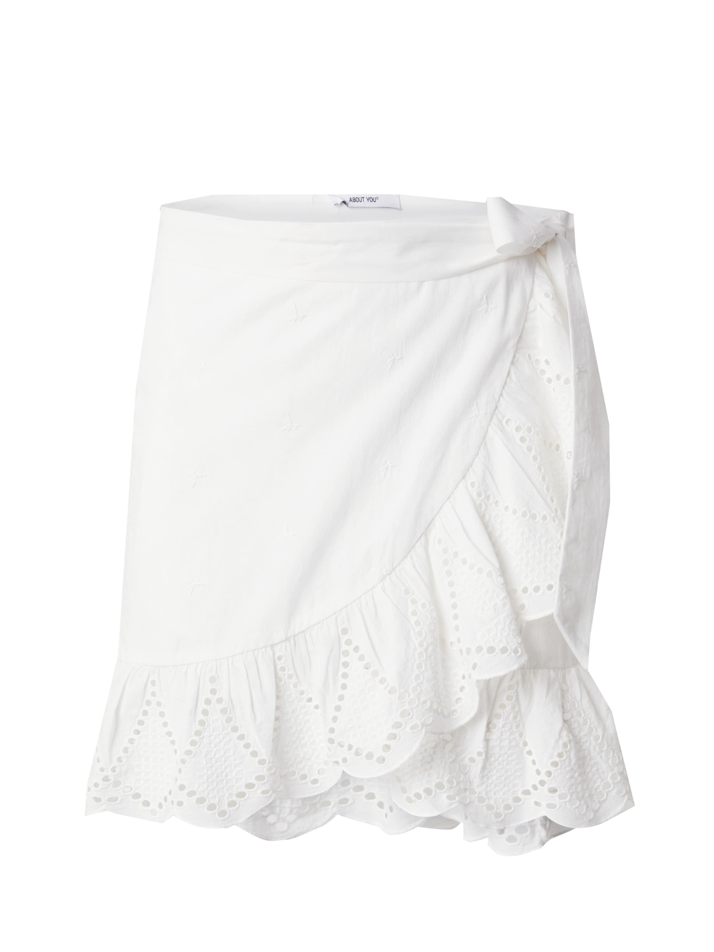 ABOUT YOU Φούστα 'Doro' σε λευκό: μπροστά