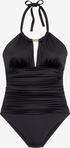 LASCANA Swimsuit in Black: front