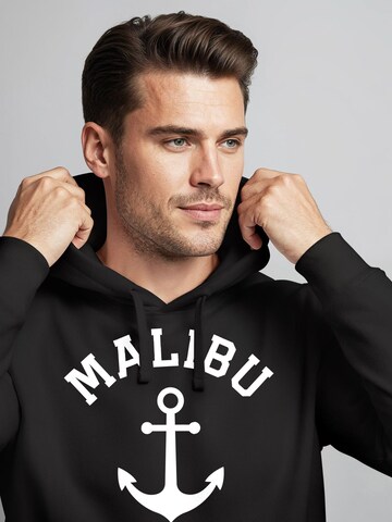 Neverless Sweatshirt 'Malibu Anker' in Black
