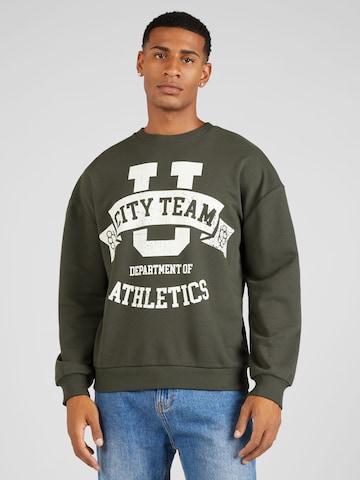 ABOUT YOU - Sweatshirt 'Rocco' em verde: frente