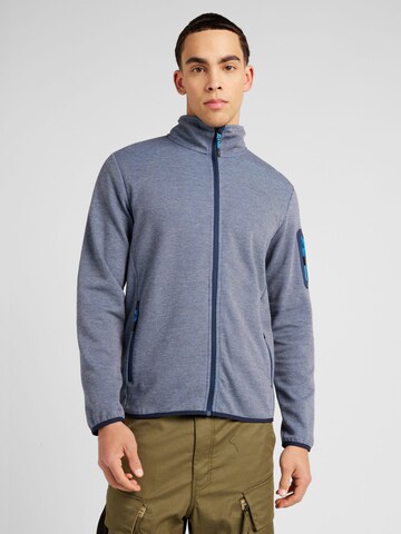 CMP Athletic Fleece Jacket in Grey: front