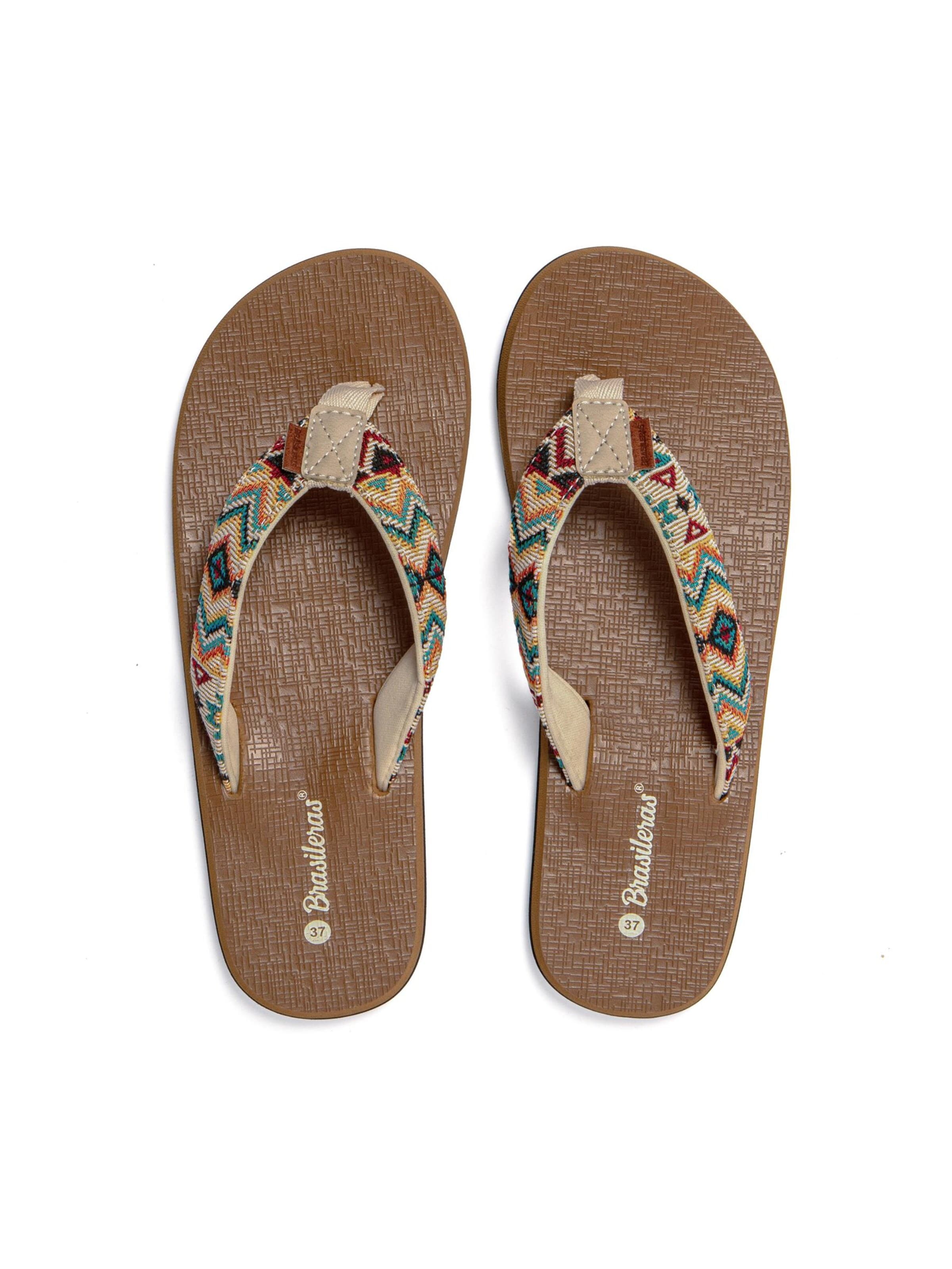 Claquettes / Tongs 'Inca' Brasileras en beige