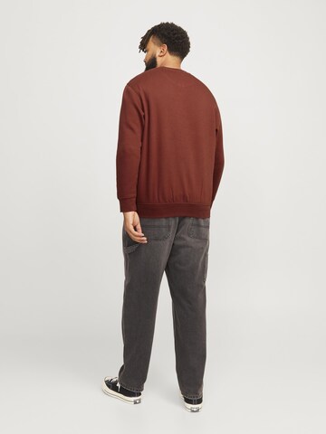 Jack & Jones Plus Sweatshirt 'VESTERBRO' in Braun
