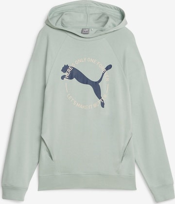 PUMA Sportief sweatshirt in Groen: voorkant