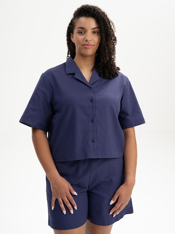 MELA Blouse 'Tavleen' in Blauw: voorkant