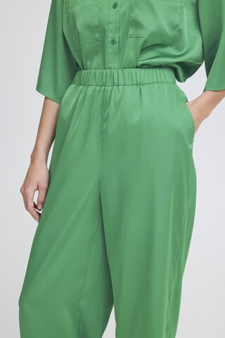 ICHI Wide leg Broek 'ICHNima' in Groen