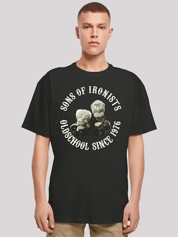 T-Shirt 'Disney Muppets Waldorf & Statler Sons of Ironists' F4NT4STIC en noir : devant