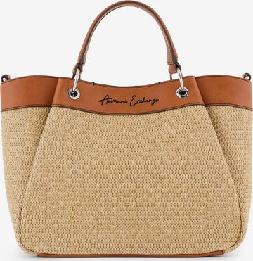 ARMANI EXCHANGE Handbag in Brown: front