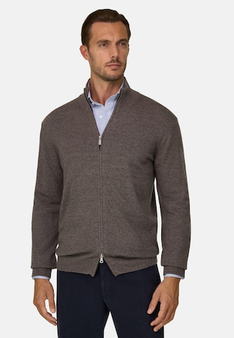 Boggi Milano Strickjacke in Braun: Vorderseite