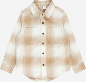 GAP Regular fit Button Up Shirt in Beige: front