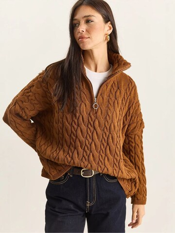 Bianco Lucci Sweater 'Pullover' in Beige