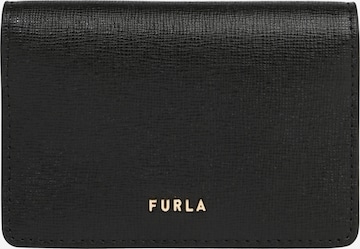 FURLA Wallet 'FURLA' in Black: front