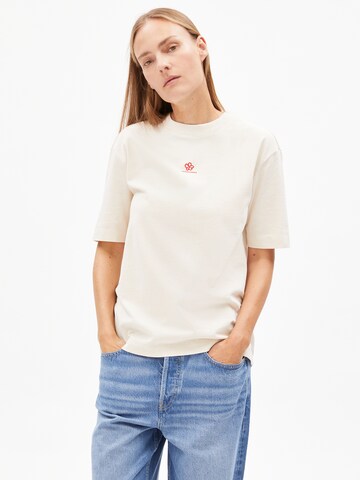 ARMEDANGELS Shirt 'Tarjaa' in Beige: voorkant