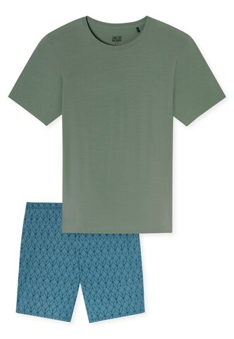 SCHIESSER Pajamas long in Green: front