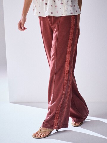 Next Wide leg Broek in Rood: voorkant