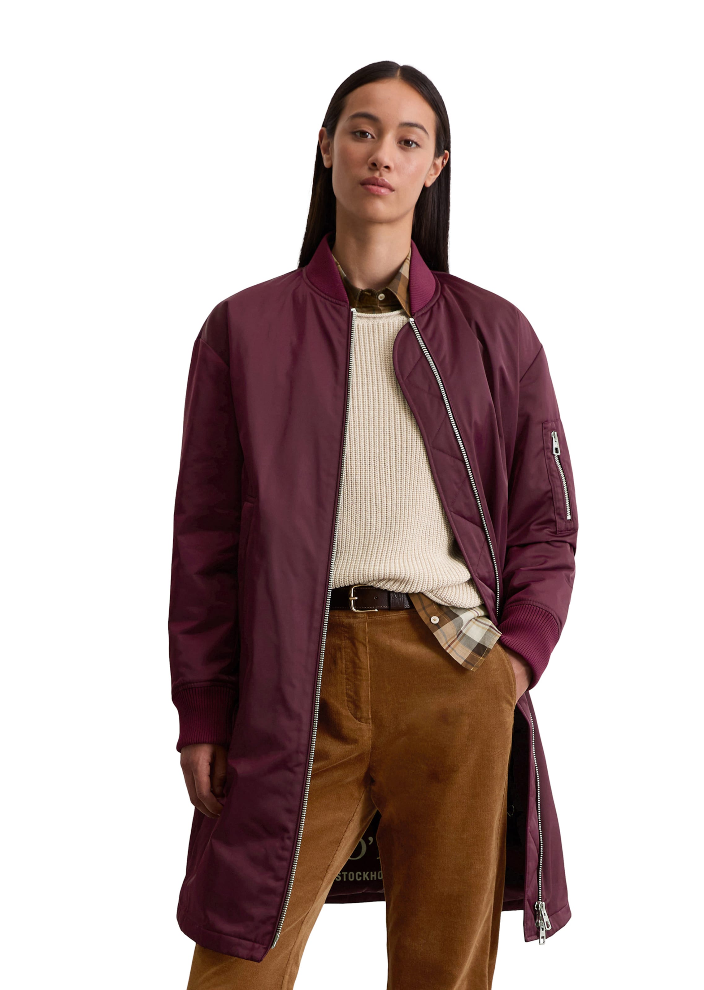 Marc O'Polo Mantel in Rot: Vorderseite