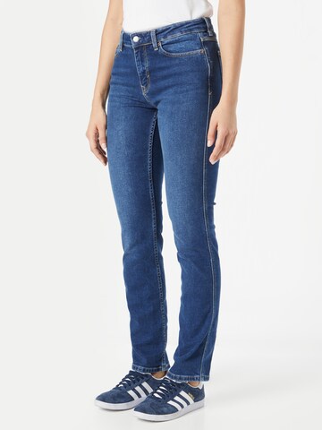 ESPRIT Slimfit Jeans in Blauw: voorkant