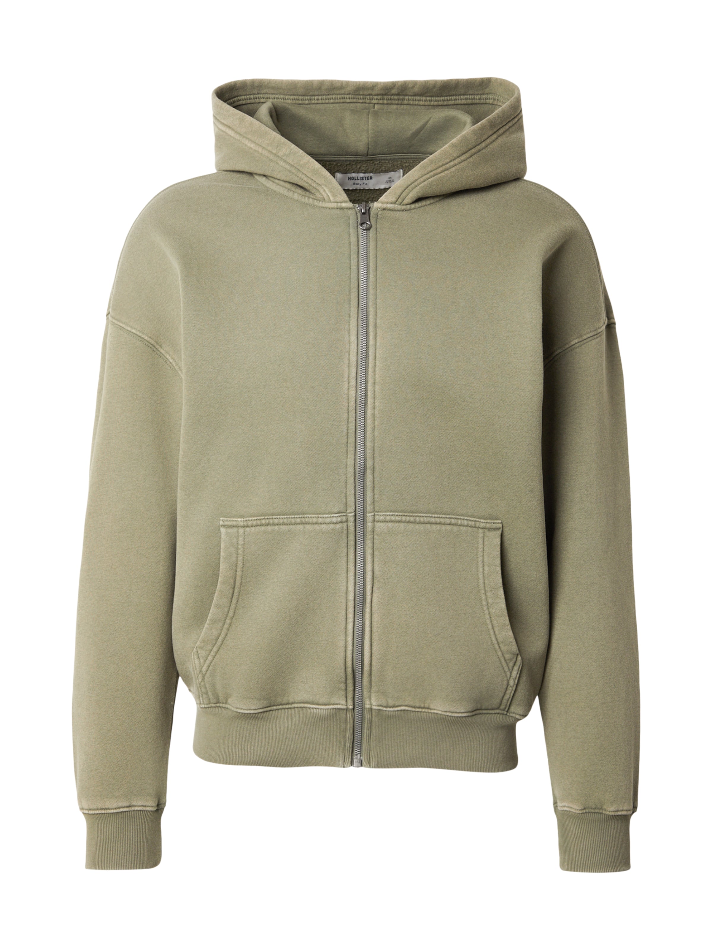 HOLLISTER Mikina – zelená: přední strana
