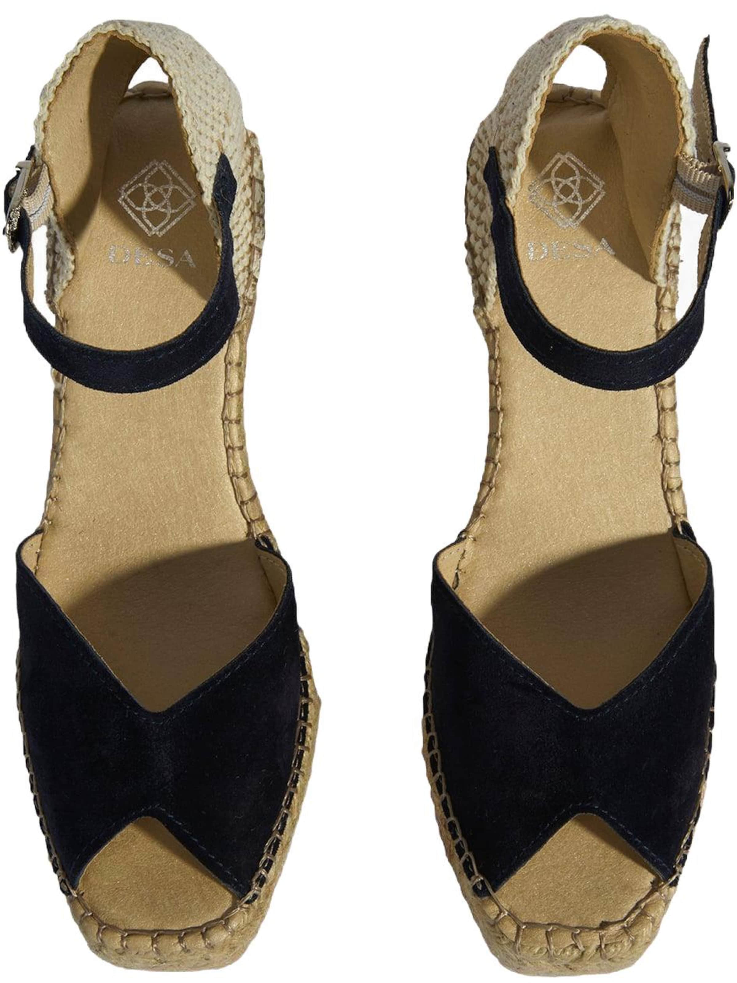 Desa - Sandalias con hebilla 'Slip-Ons' en azul