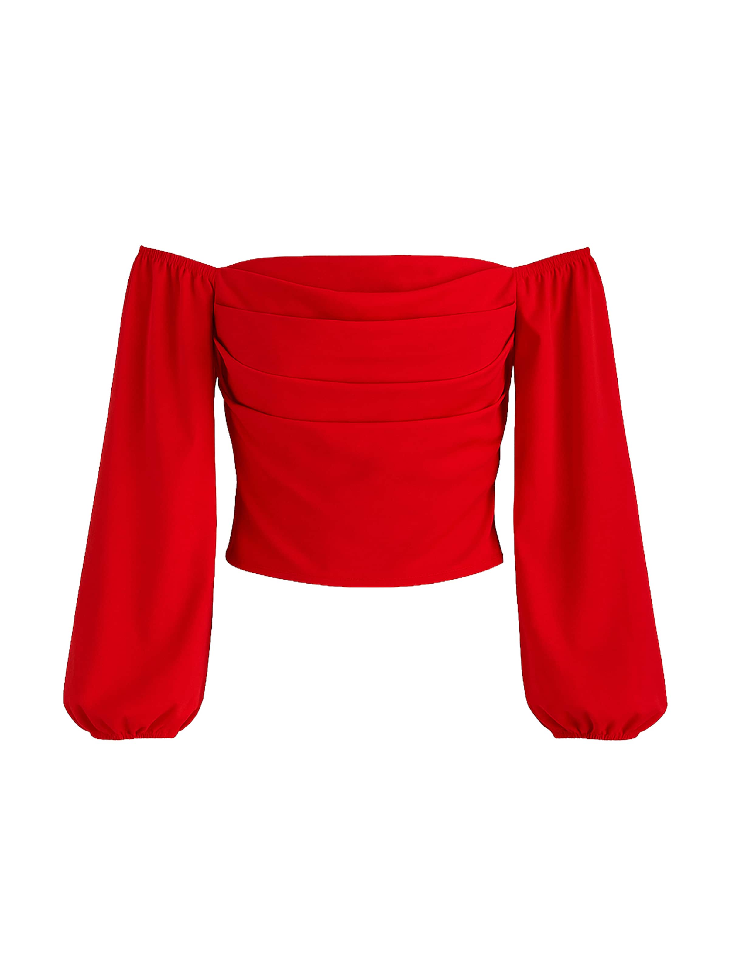 Chemisier Elara en rouge : devant