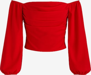 Chemisier Elara en rouge : devant