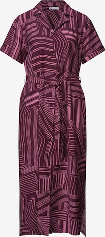 STREET ONE Midikleid mit Bowling-Kragen in Pink: Vorderseite