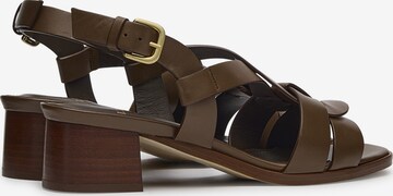 LOTTUSSE Sandalen met riem 'Pala' in Bruin