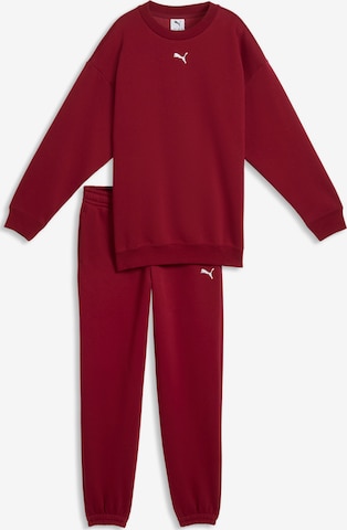 PUMA Sweatsuit in Red: front