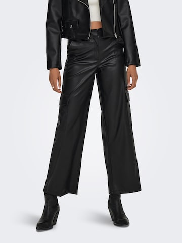 Regular Pantalon 'FOX' JDY en noir : devant