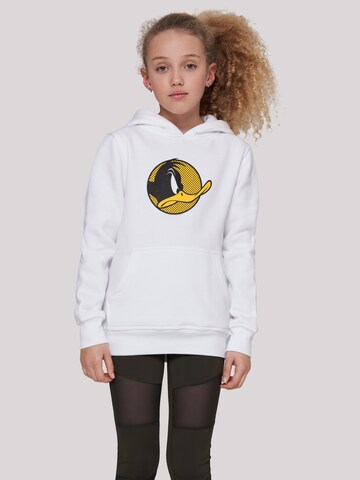 F4NT4STIC Sweatshirt 'Looney Tunes Daffy Duck' in Weiß: predná strana