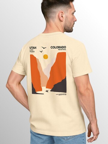 Neverless Shirt 'Colorado River' in Beige