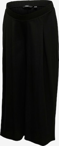 Vero Moda MaternityWide Leg/ Široke nogavice Hlače s naborima 'VMMJASMINE' - crna boja: prednji dio