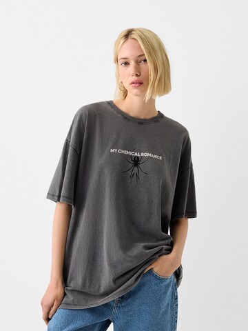 Bershka Shirt in Grey: front