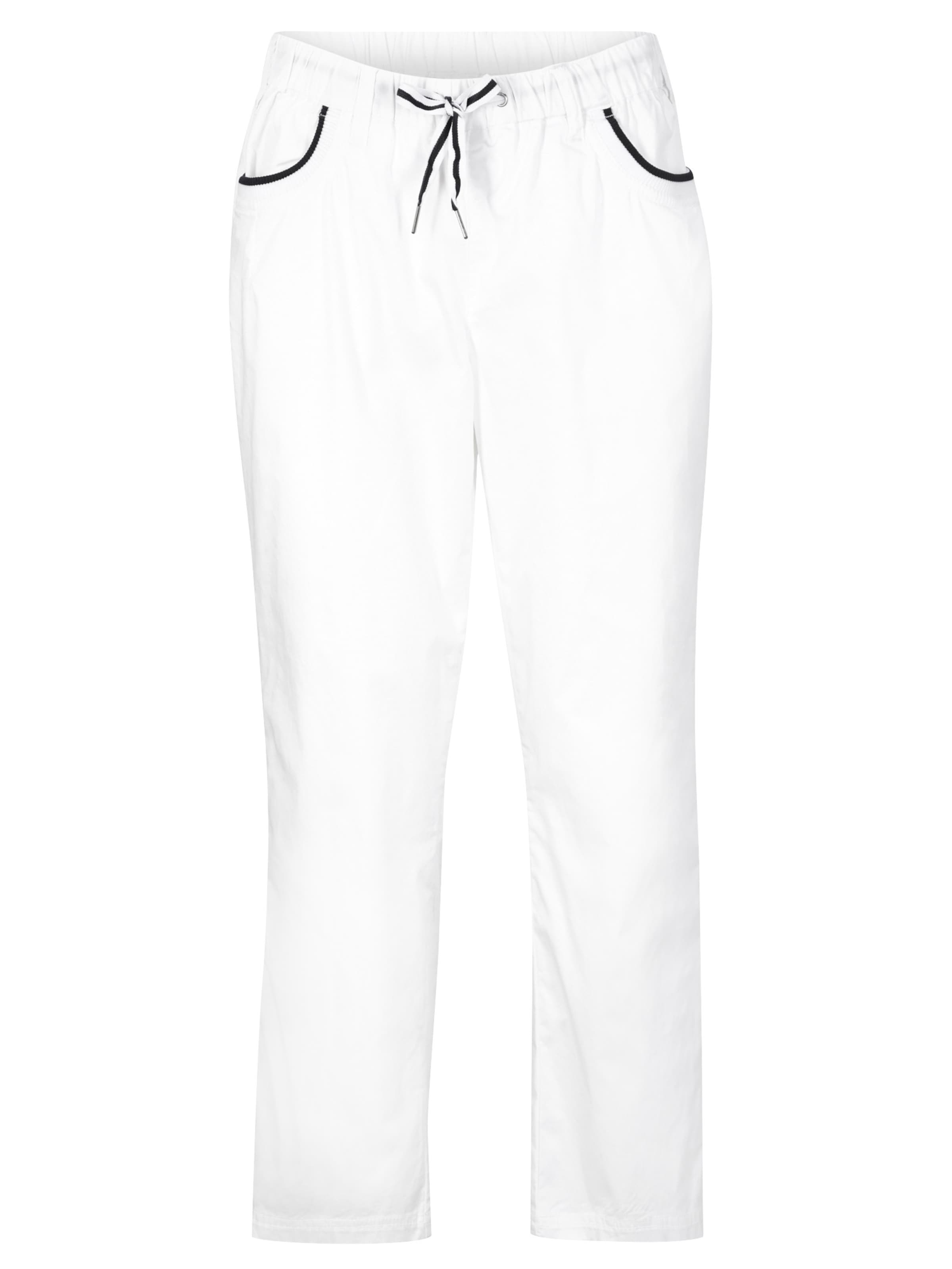 bonprix Loosefit Broek in Wit: voorkant