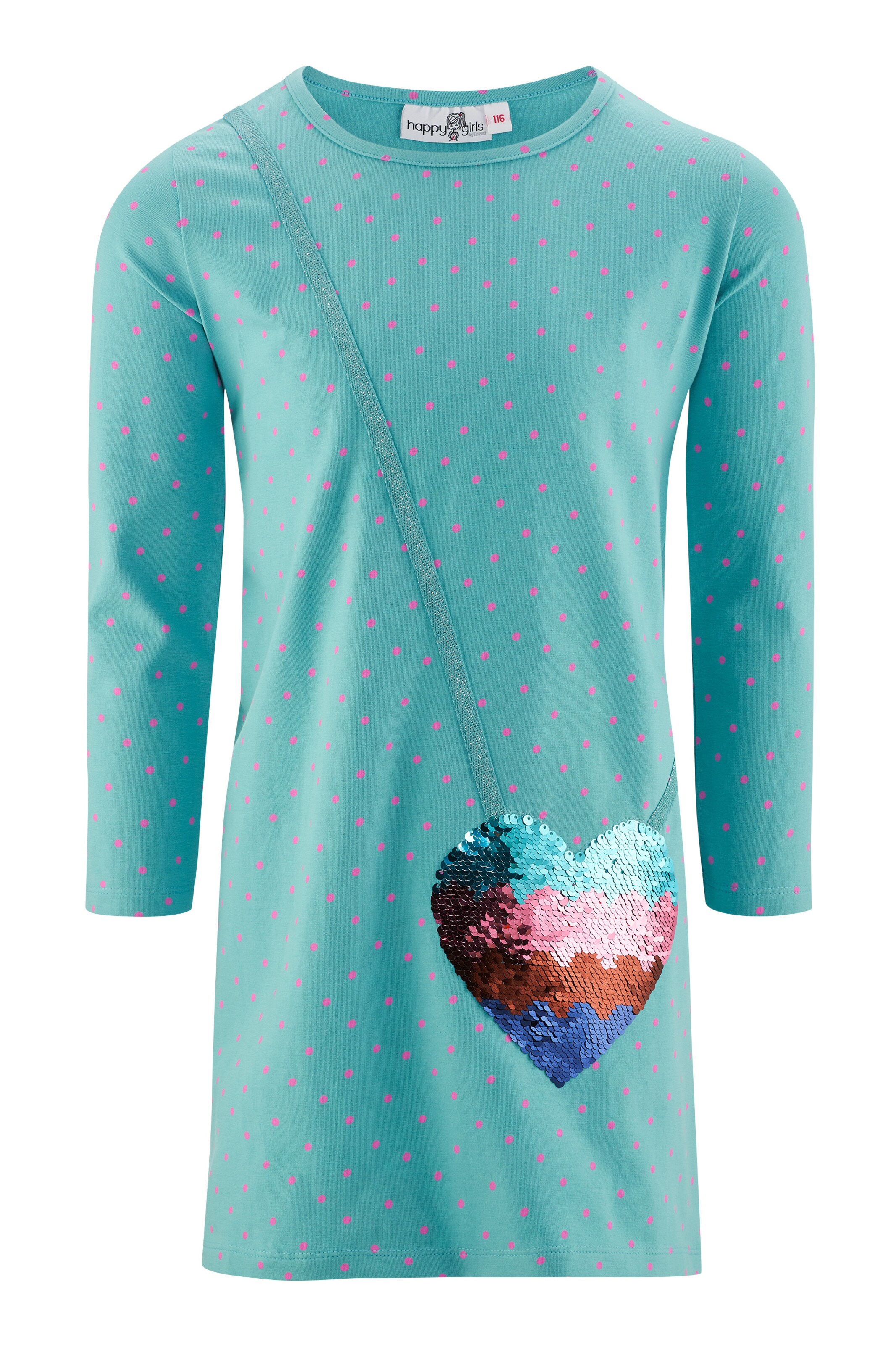 happy girls - Vestido en azul: frente