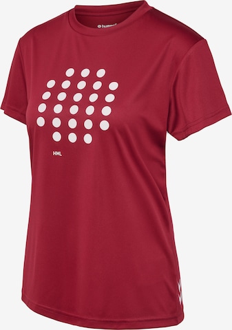 T-shirt fonctionnel 'Court' Hummel en rouge