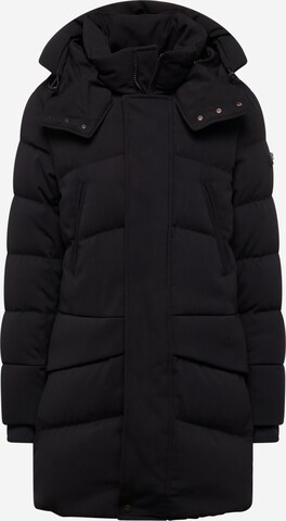 Peuterey Winter Coat in Black: front