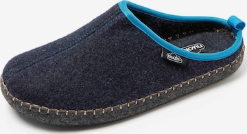 Nuvola. Slipper 'Zueco Rim' in Blue: front