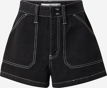 HOLLISTER - regular Vaquero en negro: frente