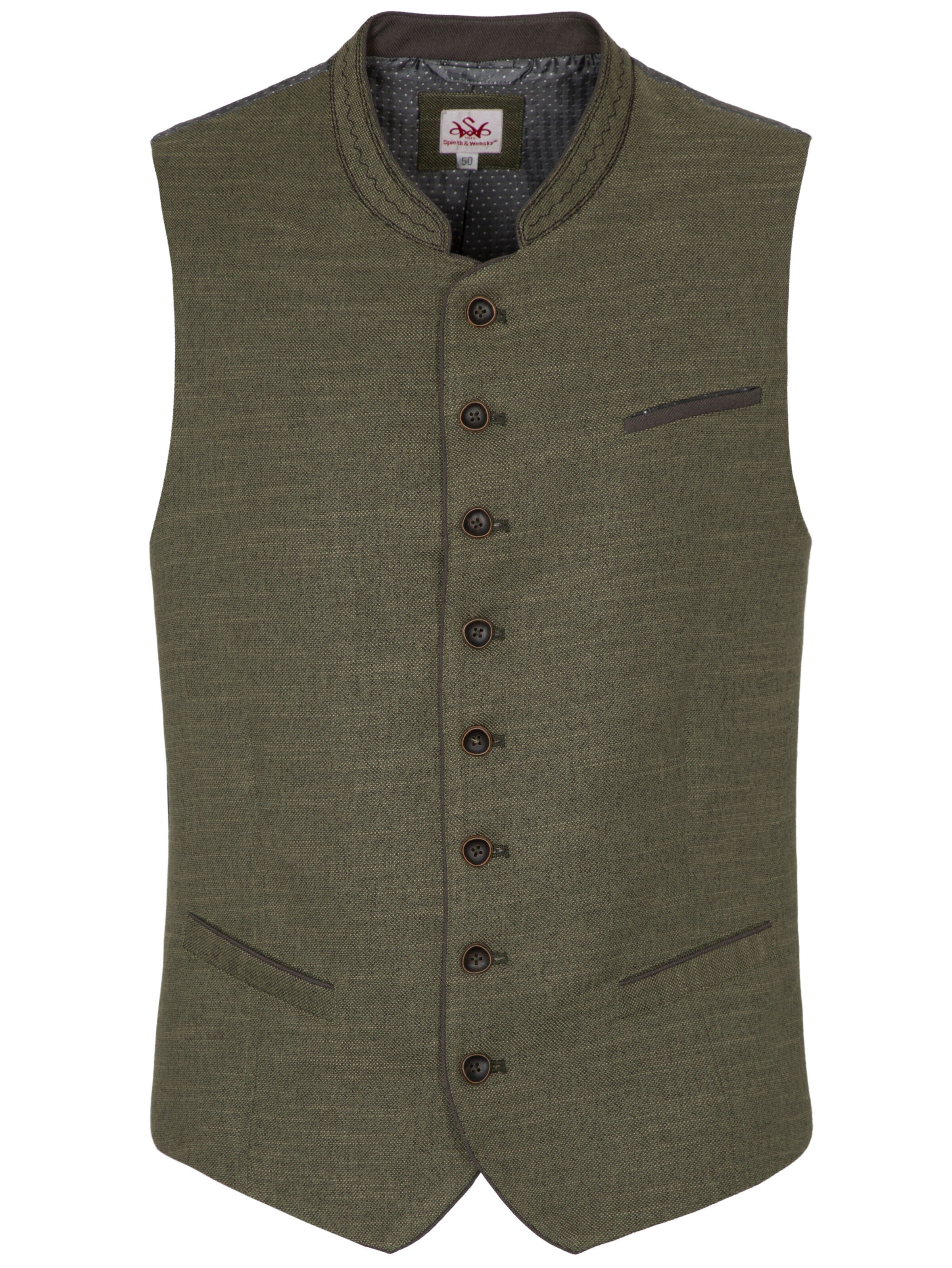 Gilet 'Feder' di SPIETH & WENSKY in verde: frontale