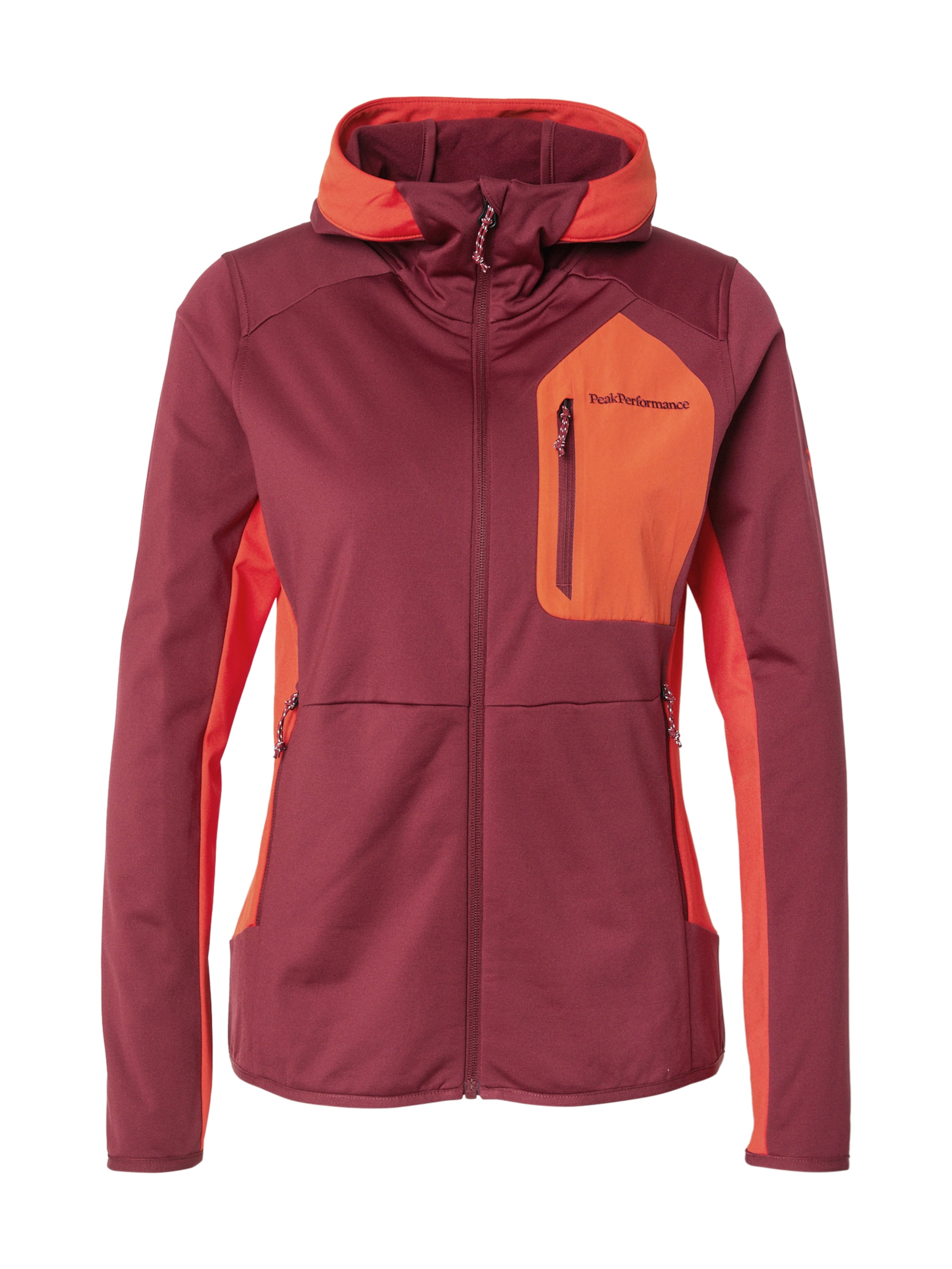 PEAK PERFORMANCE Športna jopa na zadrgo 'Utility' | vijolična barva: sprednja stran